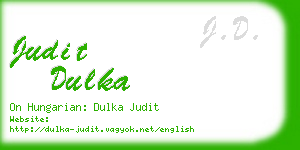 judit dulka business card